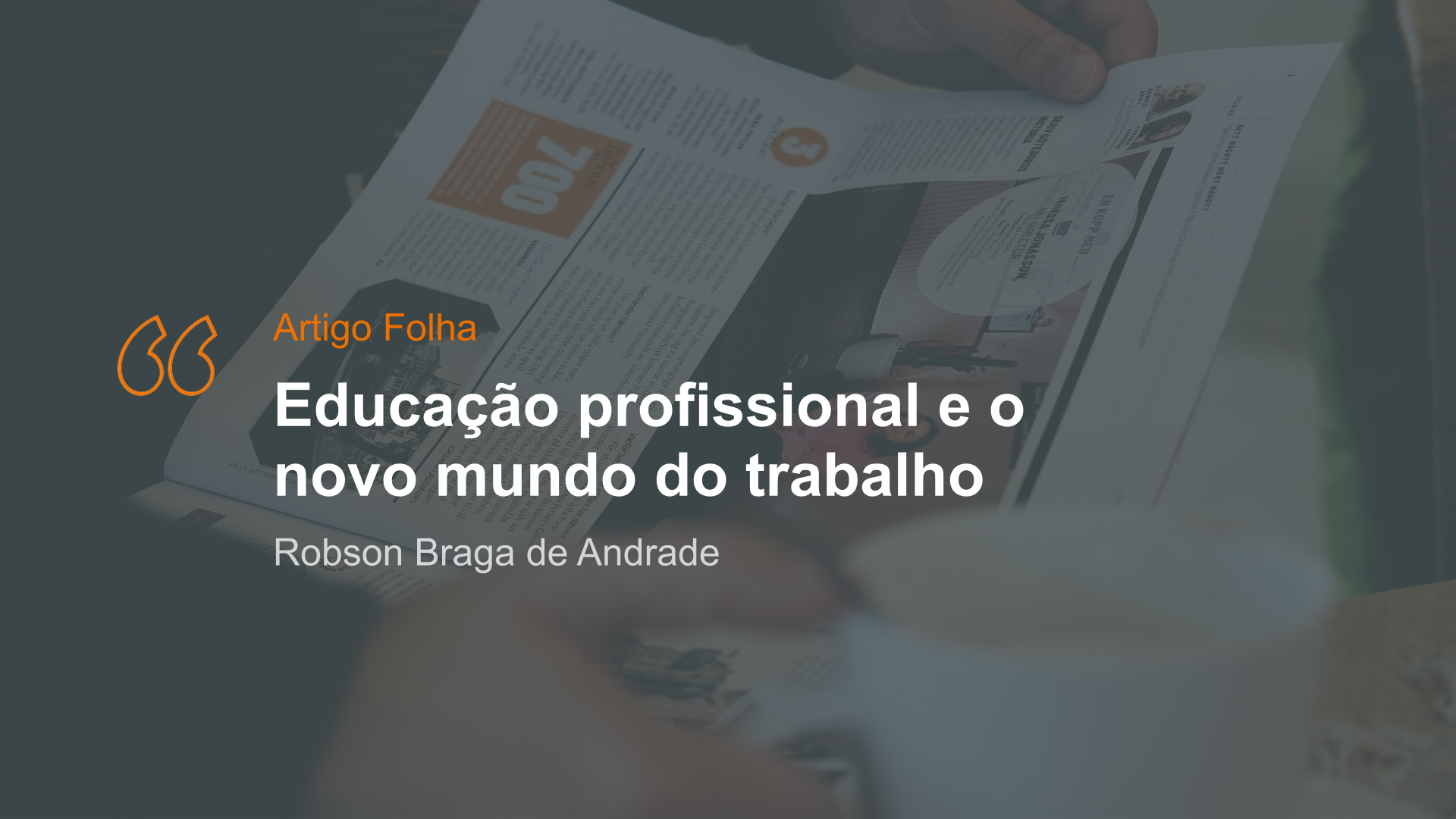 Ensino técnico: um elo entre educação e mundo do trabalho