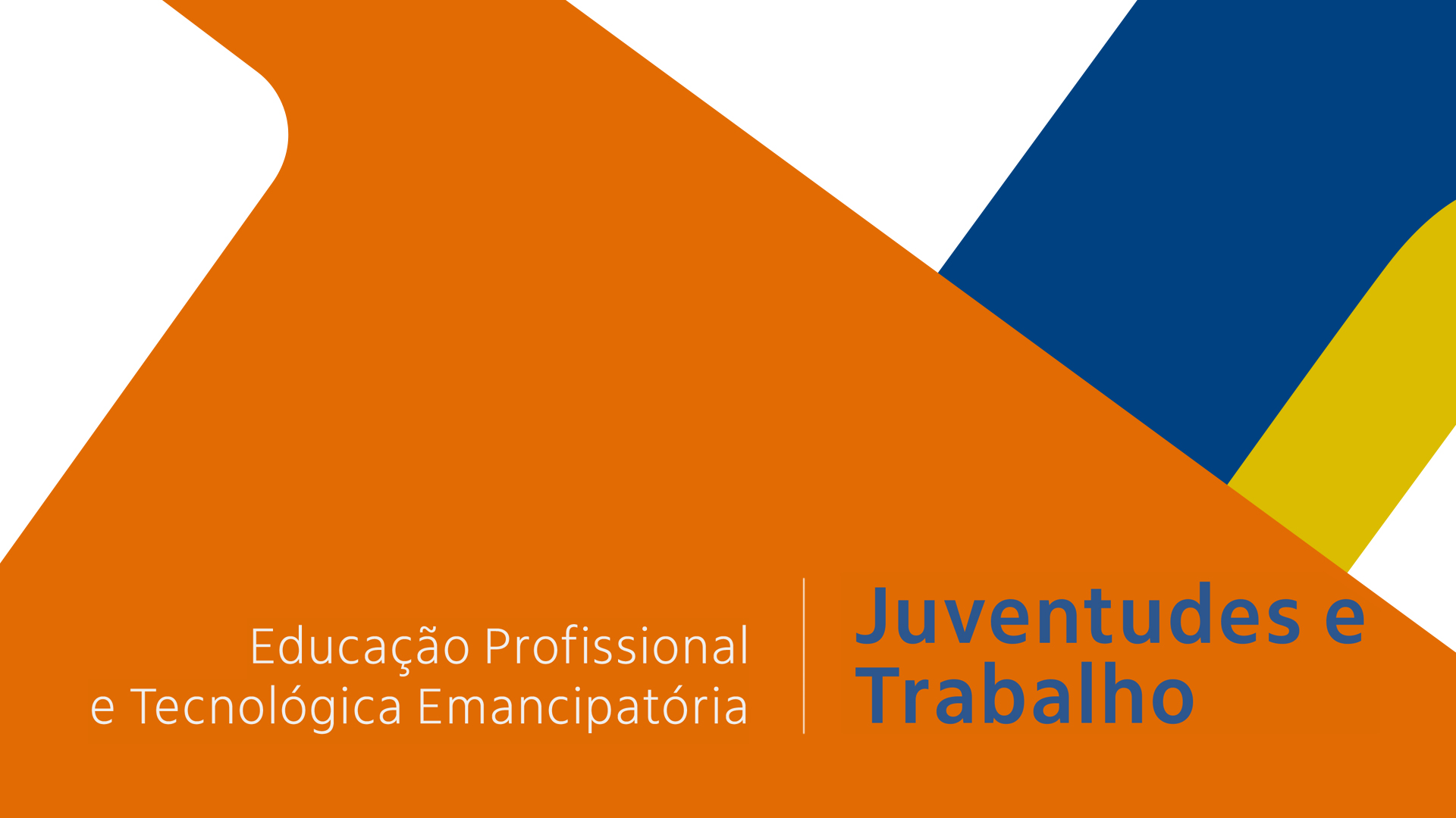 Educação profissional e tecnológica emancipatória: juventudes e trabalho