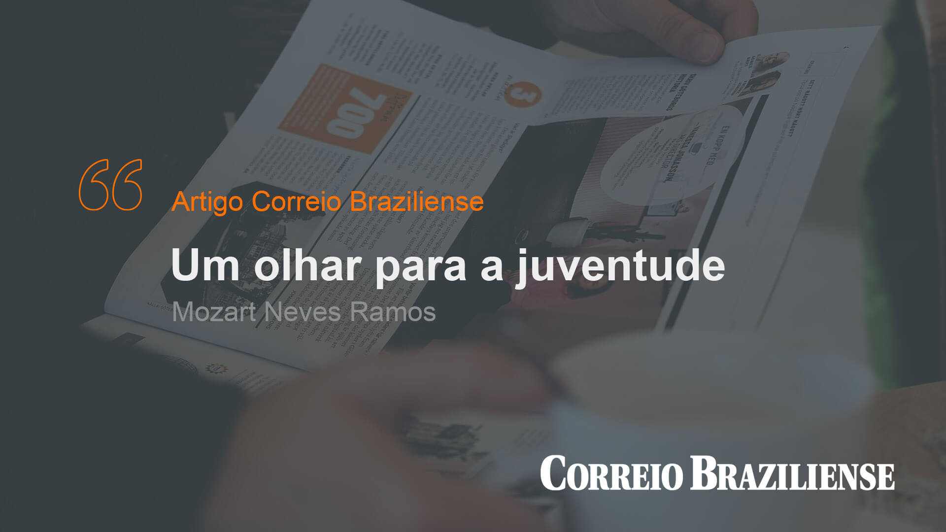 Um olhar para a juventude