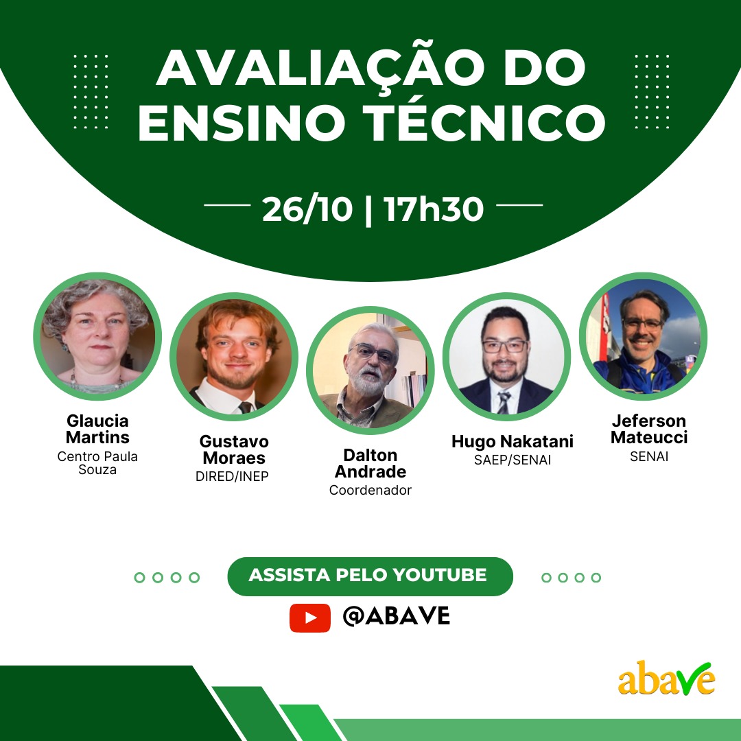 Abave discute a avaliação do ensino técnico