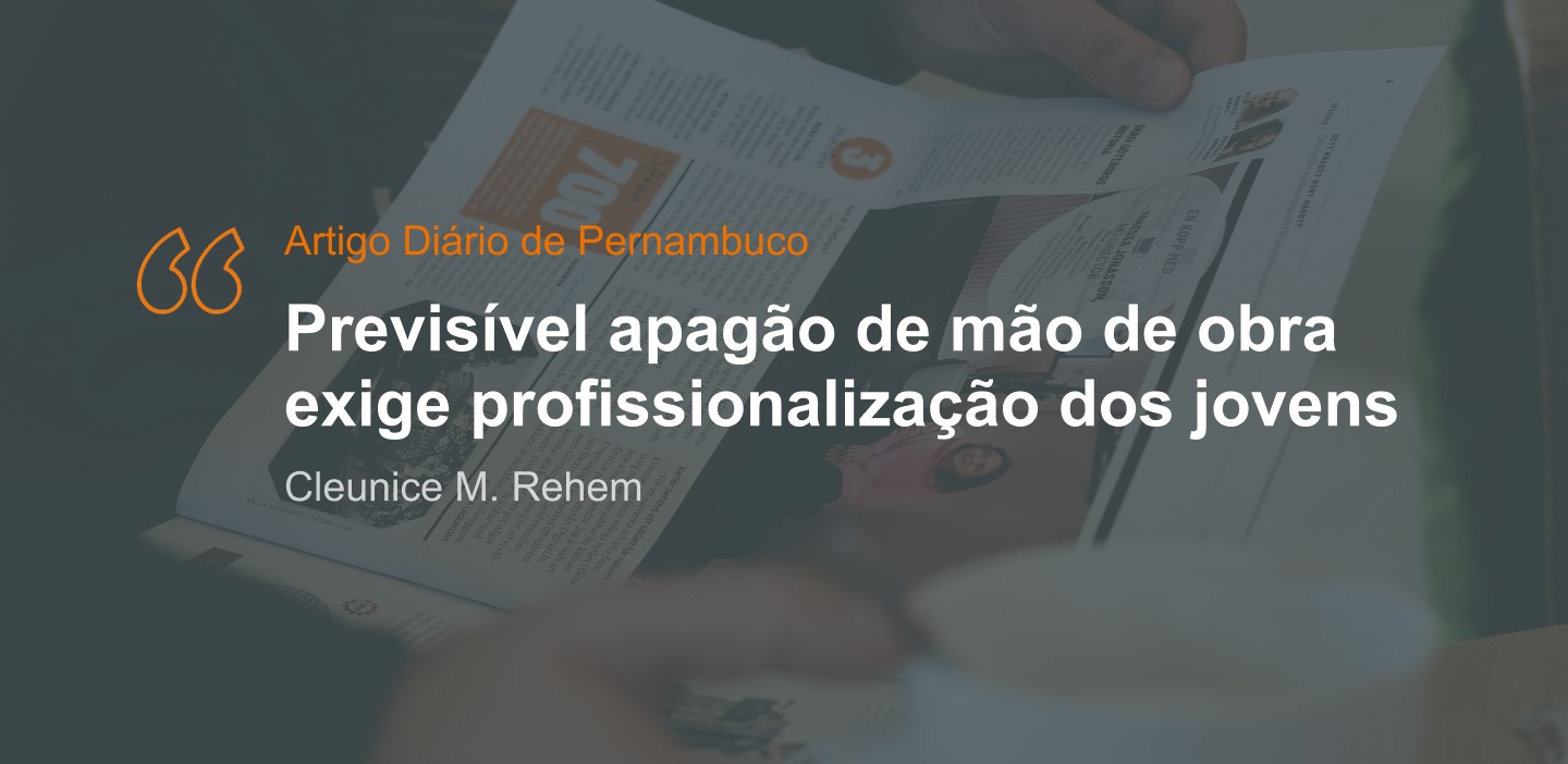 Previsível apagão de mão de obra exige profissionalização dos jovens