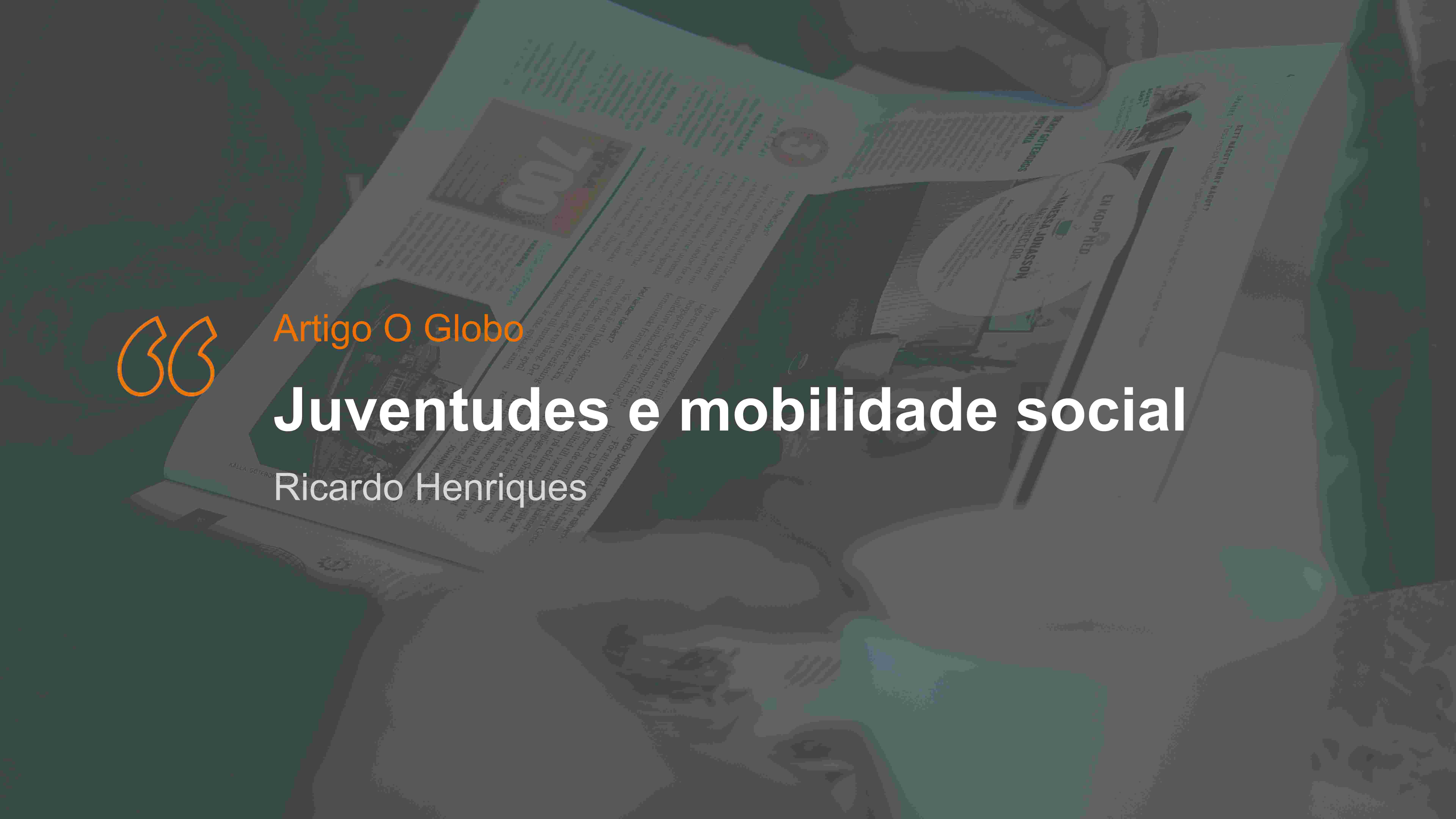 Juventudes e mobilidade social