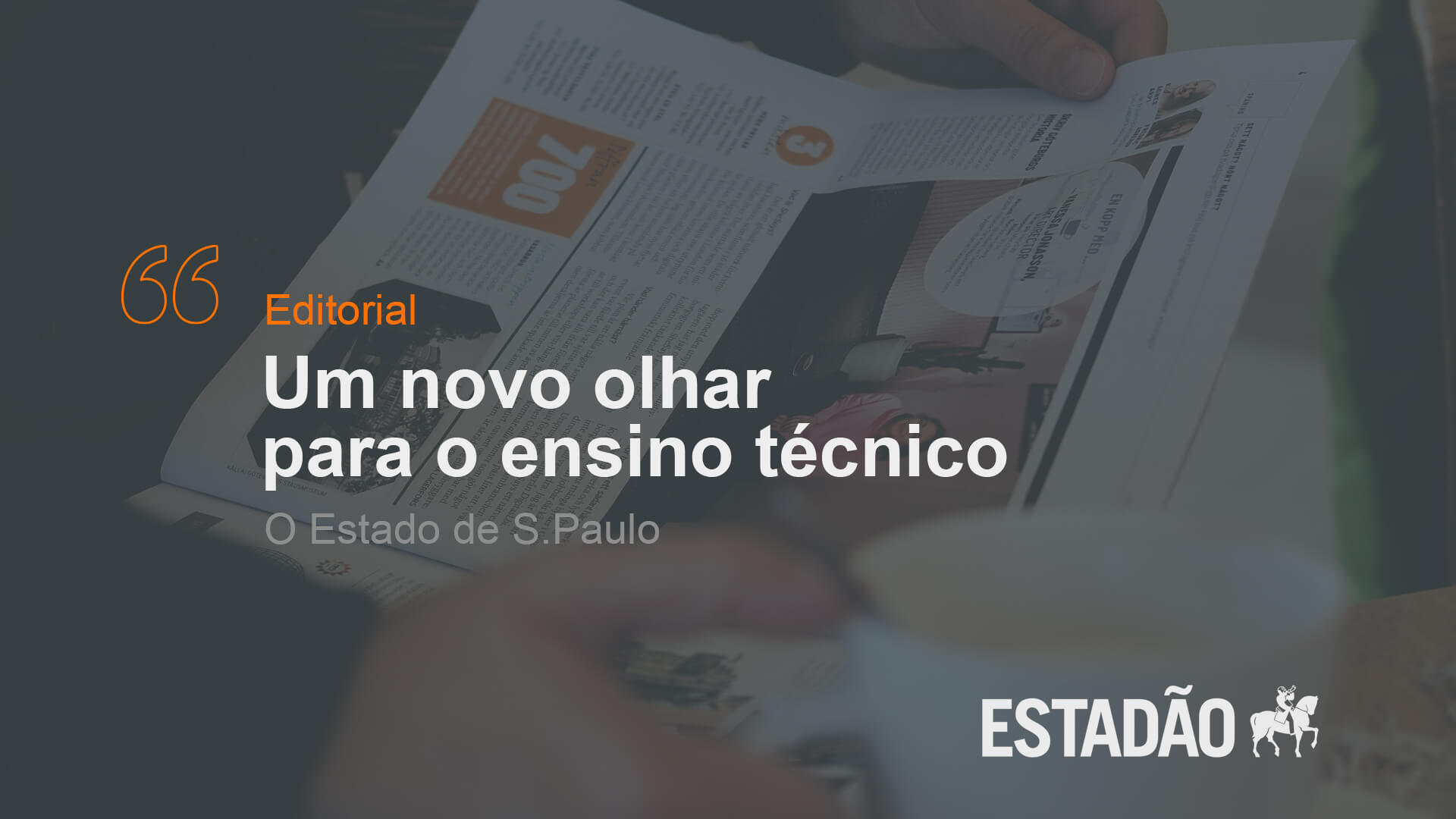 Um novo olhar para o ensino técnico